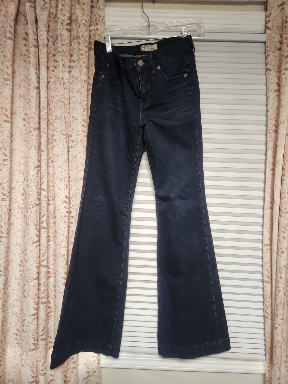 Free People Dark Blue Flared Jeans
